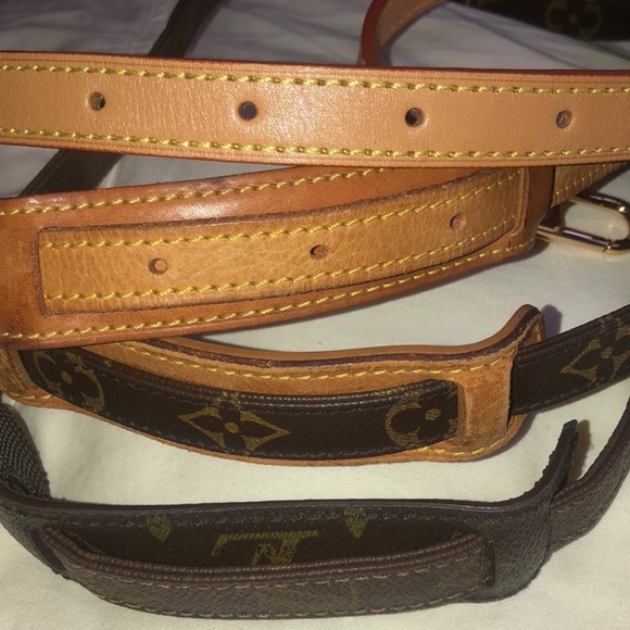 LOUIS VUITTON Replacement Vachetta Leather Shoulder Strap without LV Clasps - Picture 10 of 14